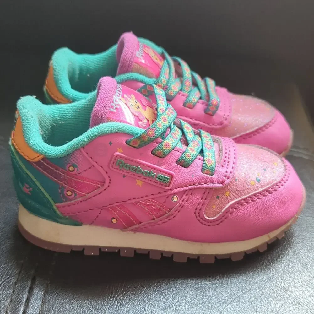 Reebok x My Little Pony Toddler Size 4.5 Sunny Light Up Pink Grippy Sneakers